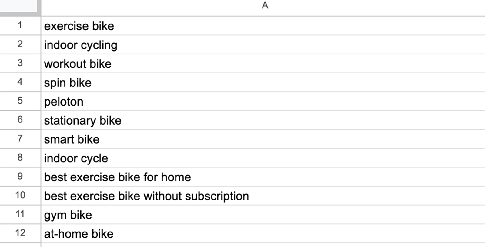 Seed keyword ideas