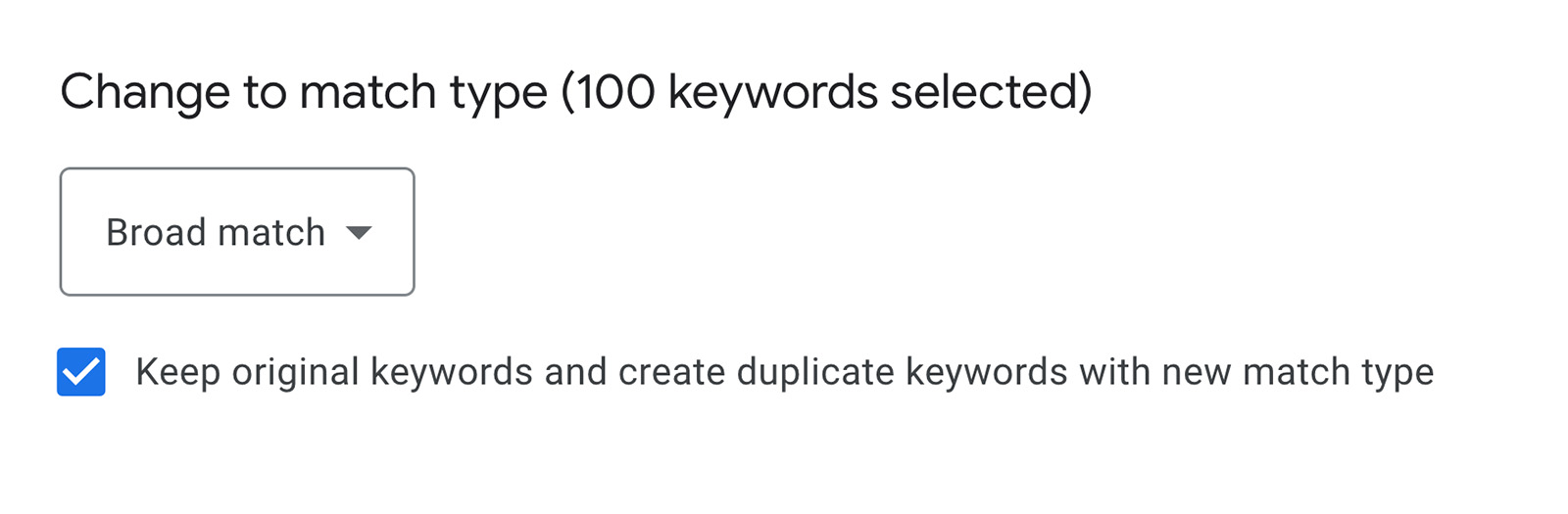 Test broad keywords