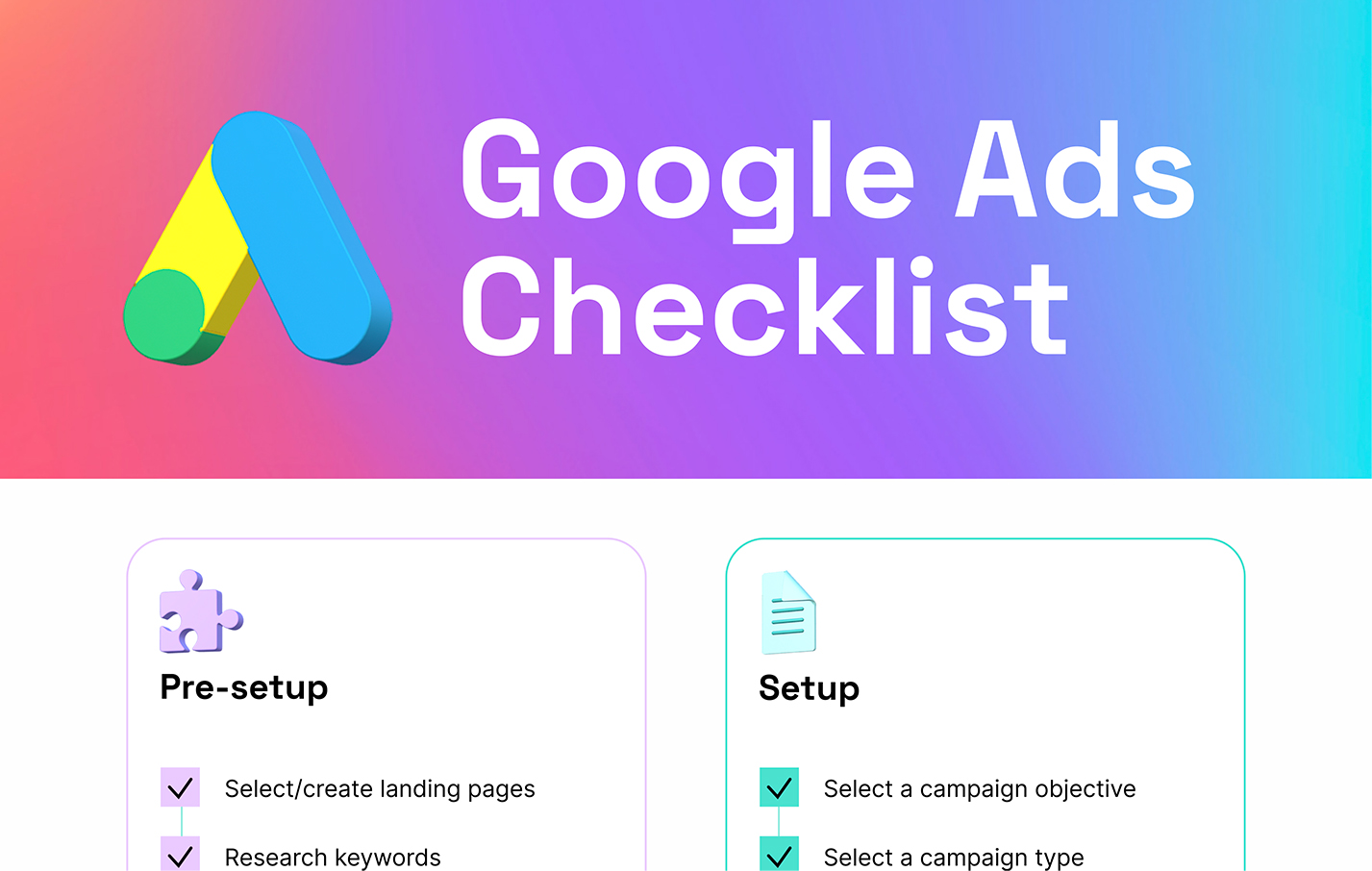 Google Ads Checklist related